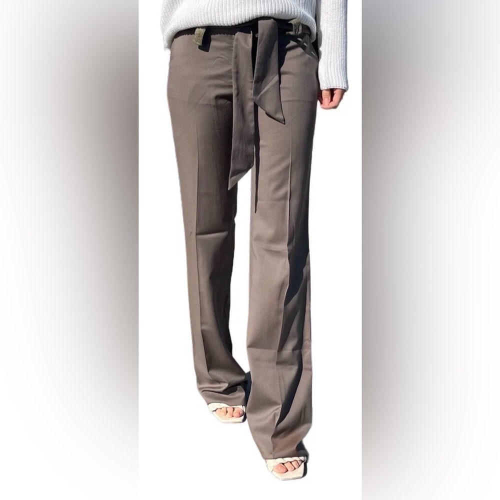 Stella McCartney Lana Wool Dress Trousers, Size 40